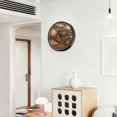 thumbnail image 6 of Indoor 12' Voice-Activated Luminous Decoration Wall Clock With LED Night Light The Shooting Star The Sun, 6 of 8