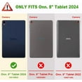 thumbnail image 3 of Case For Onn. 8" Tablet (2024 Model) Folio Lightweight Hard Shell Stand Cover, 3 of 6