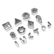 thumbnail image 5 of Juego de 165 cortadores de arcilla polimérica de forma clásica para hacer aretes, joyas, ganchos y anillos de salto., 5 of 14