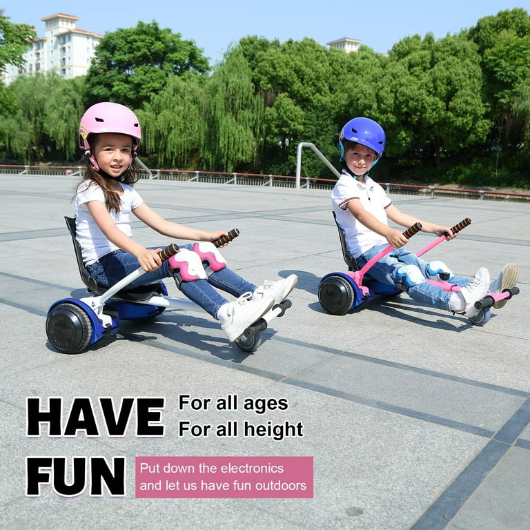 Hoverboard seat Attachment Hoverboard go Kart for Adults Kids Accessories to Transform Hoverboard into go cart Hover carts for self Balancing
