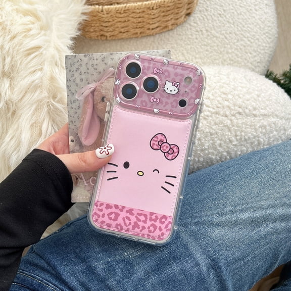 Cute KT Phone Case for iPhone 17 16 15 14 /Pro/Pro Max Shockproof Protective Case