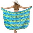 thumbnail image 5 of HAPPY BAY Women's Sarong Coverups Pareo Swimwear Swim Beachwear Vacation Long Summer Bikinis Skirt Beach Cover up Wraps for Women One Size Regal, Palm Tree, 5 of 5