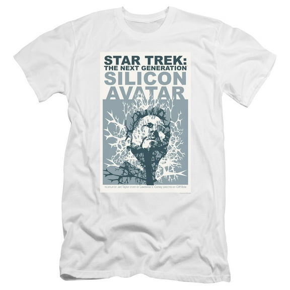 Star Trek Tng Season 5 Episode 4 Premium Canvas Adult Slim Fit 30/1 T-Shirt White