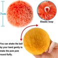 thumbnail image 2 of 160 PCS Keychain Pom Pom Tassel Set Pom Pom Balls Gold Key Ring Faux Fur Pom Pom for DIY Projects, R, 2 of 5