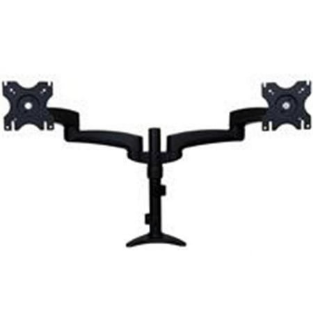 UPC: 0065030858571 | Startech Dual Monitor Arm – Height Adjustable  Desk Surface or Grommet Mount for Two Displays with Cable Management – 12  to 24  Screen Support – 60.20 lb Load Capacity – Steel  Plastic – Bl
