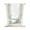 Green, Off-White, Sage, variant on Yellow Striped Tie Up Curtains for Kitchen Windows,Adjustable Rod Pocket Valance 54 Inch Long, Farmhouse Simple Line Vertical Stripes Window Treatment Balloon Roman Blind Shade, 42" x 54"