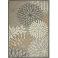 thumbnail image 2 of Nourison Tropical Oasis Indoor/Outdoor Modern Floral Natural 6' x 9' Area Rug, (6' x 9'), 2 of 9