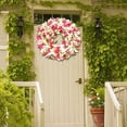 thumbnail image 3 of WREESH Spring Uropean-style Simulation Garland Rattan Flower Ornament Simulation Wreath, 3 of 5