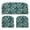 Crestwood Marine Blue Leaves, variant on RSH Décor Indoor Outdoor 3 Piece Foam Wicker Cushion Set, Standard, Ashmore Marine Blue