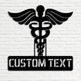 thumbnail image 5 of Handmadetneonsign Custom The Caduceus Metal Wall Art LED Light - Personalized The Caduceus Home, 5 of 5