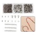 thumbnail image 3 of Cadenas para Joyas con Collar de Clip Pequeño Cadenas Material para Joyas Accesorios para Collares de Su , BLANCO BLESIY Hebilla de fabricación de joyas, 3 of 8