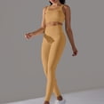 thumbnail image 2 of HAPIMO Women's Seamless Sportswear Workout Set Gym Sport Bra Tracksuit Women Clothes Two Piece Yoga High Waist Leggings Yellow, 2 of 6
