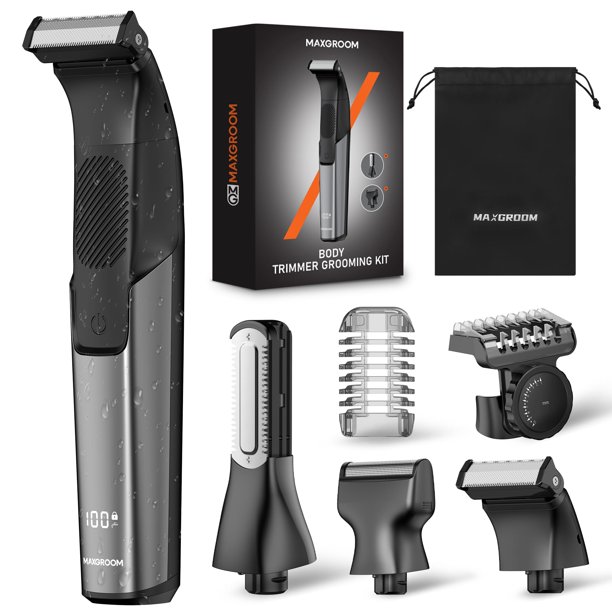 Recortadora corporal MAXGROOM 3 en 1 resistente al agua con USB-C
