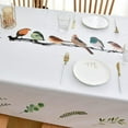 thumbnail image 3 of Fall Sunflower Vinyl Tablecloth Rectangle Plastic PVC Oilcloth Tablecloths Wipeable Table Cloth Cover for Foot Folding Tables Kitchen Dining Room Table Crafting x, 3 of 7