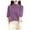 Purple, variant on Women's Merino Wool Spring Fall Winter First-Line Ready to Wear Seamless Knit Short Sleeve Neck Sweater (Green, M)
