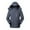 Gray, variant on Herrnalise Men's Three Charging Intelligent Heating Cotton Padded Jacket Hooded Pocket Zipper Solid Fashion Leisure Travel Heating Charge Jacket Blue