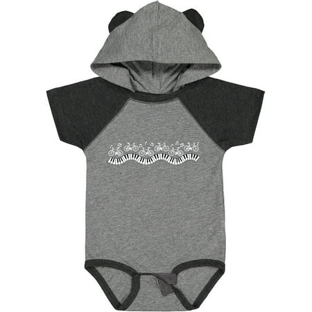 

Inktastic Musical Bicycles White Gift Baby Boy or Baby Girl Bodysuit