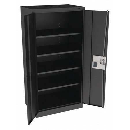 Tennsco Storage Cabinet 72 x36 x24  Black 4Shlv 7224ELBK