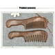 thumbnail image 2 of 2X Peine de Dientes Anchos de Sándalo Peine de Madera de Dientes Gruesos Portátil de Pelo Rizado Herramienta de Masaje Capilar Fina, 2 of 10