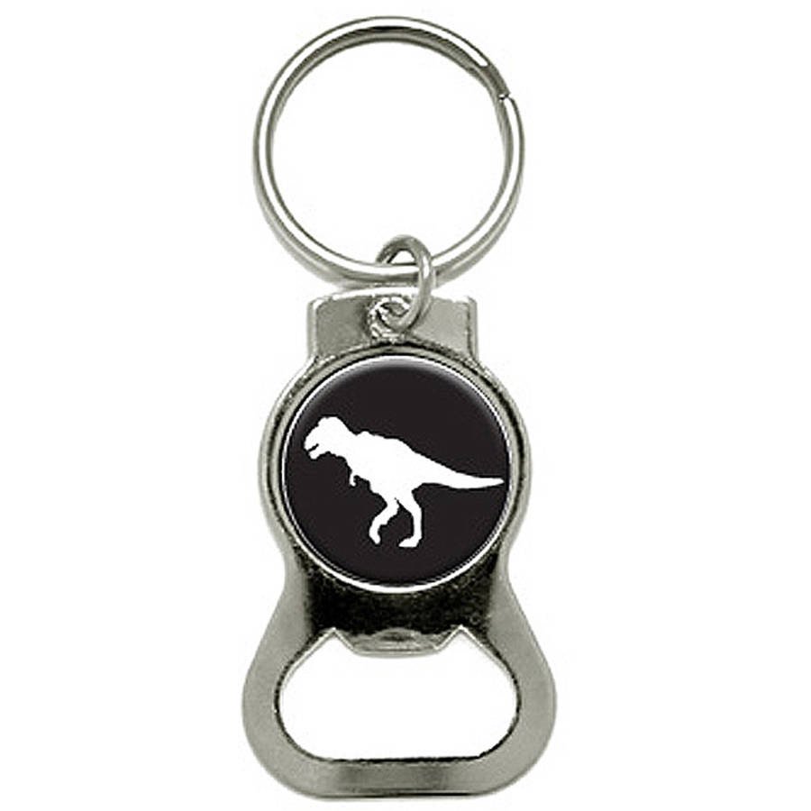 Dinosaur Tyrannosaurus Rex Bottle Cap Opener Keychain Ring Walmart