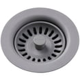 thumbnail image 1 of Elkay LKQS35GS Polymer Drain Fitting with Removable Basket Strainer & Rubber Stopper - Greystone, 1 of 3