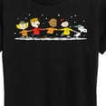 thumbnail image 3 of Peanuts - Snoopy and Friends Ice Skating - Women's Short Sleeve Graphic T-Shirt, 3 of 6