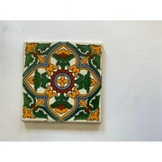 Talavera  6 x 6 in. Mexican Decorative Tiles, L120 - Pack of 4