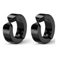 thumbnail image 5 of Boucles d'Oreilles Style Homme, 1 Paire, Noir, 5 of 5
