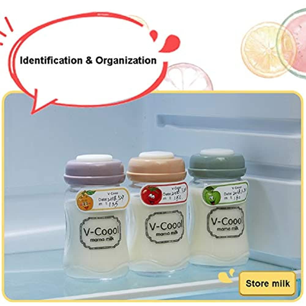 400pcs Bottle Labels Waterproof Name and Date Label for Daycare or Kitchen, Self-Laminating and Removable Labels Sticker for Bottle, Jar, Sippy, Cup ...