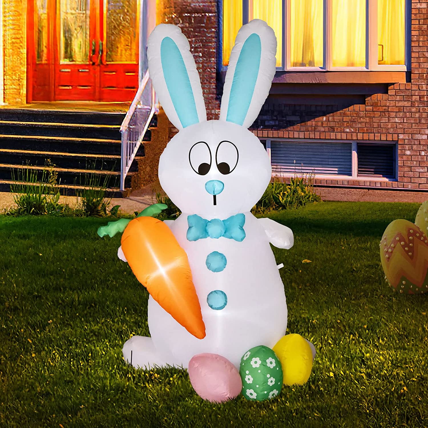 Easter Airblown Inflatable Outdoor Seasonal Figure Lighted Yard Lawn Decor Prop 