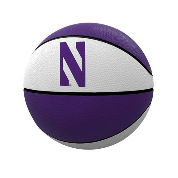 Logo Brands 189-91FR-C1 Northwestern Alternate Panels Full Size Rubber Basketball
