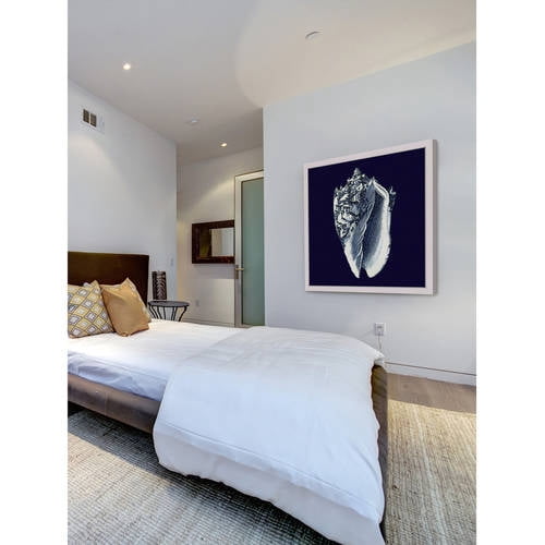 Marmont Hill "Indigo Shell II" Framed Painting Print
