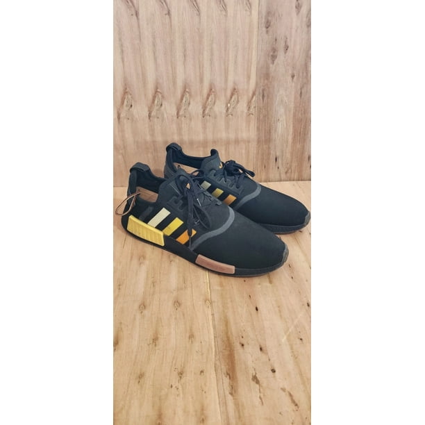Adi-das NMD_R1 Shoes - Black/Yellow/Orange/Clay - Brand New - Mens U.S. 13