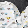 thumbnail image 4 of TOWED22 Little Girls Boys Pajamas Toddler Clothes Cute Graphic Cotton 2 Pieces Pjs Kids Jammies Sets Fall Winter Sleepwear 6-24 Months 2t 3t 4t 5t 6t 7t 8t 9t Children(White,4-5 Y), 4 of 4