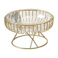 thumbnail image 4 of Cesta de fruta de alambre de metal, bandeja de almacenamiento, cuenco decorativo moderno Borrar M, 4 of 9