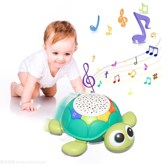 Toys for 2-4 Ages, Musical Turtle Toy Babies Crawling Toys with Music and LED Lights Toys to Encourage Crawling Babies Toy with Music and LED Lights for Boys and Girl 18 Months Toy Savings