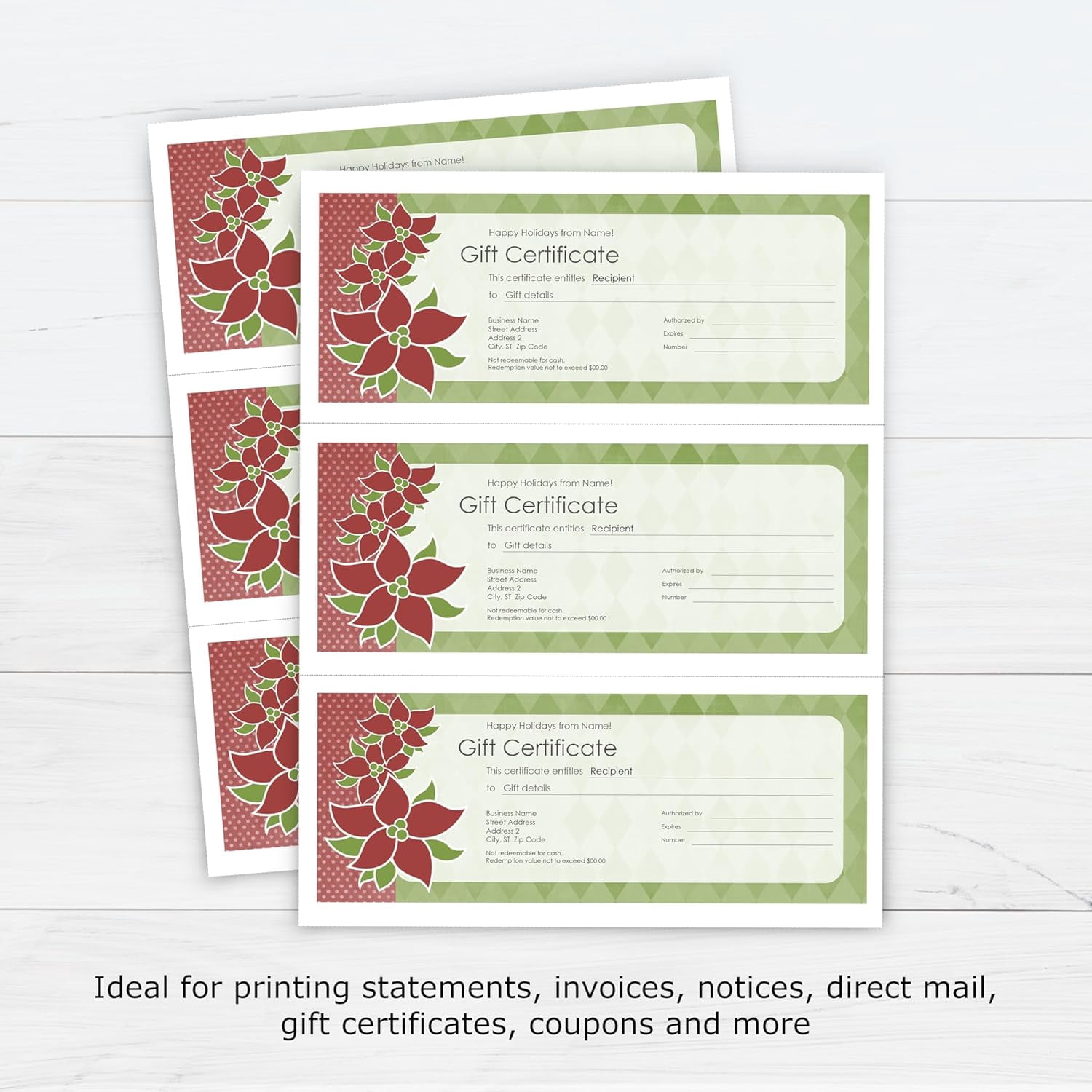 PrintWorks Professional 3 Part Perforated Paper 8.5” x 11” - Perfect For W-2, 1099, & Statement Use - Made in the USA - 2500 Sheets - 20 lb - A4 Paper - Printer Compatible - White (04120C)
