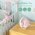 thumbnail image 5 of Momcozy 8000mAh Portable Stroller Fan, 27H Ultra-long Battery Life Detachable 4 Speed 360°Rotate LED Night Light with 2 Modes, USB Rechargeable Handheld Cooling Fan for Travel/Car Seat/Bedroom, 5 of 8