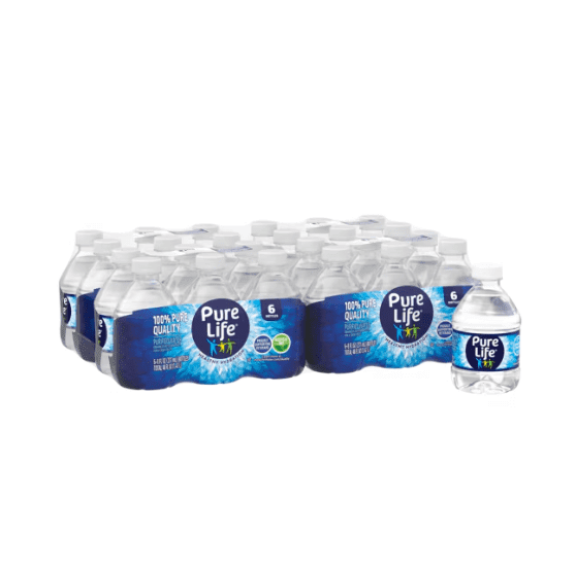 Pure Life Purified Water 8 Fl Oz Plastic Bottle (24 Pack)