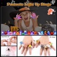 thumbnail image 5 of 50PCS 3D Light-Up Halloween Rings - Bulk LED Flashing Toys for Kids, Glow in The Dark Party Favors, Non-Candy Treats, Goodie Bag Fillers & Party Supplies Decorations, 5 of 7