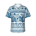 thumbnail image 2 of Goofa Sea Underwater Jellyfish Hawaiian Shirt for Men, Unisex Summer Beach Casual Short Sleeve Button Down Shirts,Aloha Tropical Floral print shirt-, 2 of 9