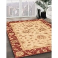 thumbnail image 3 of Ahgly Company Machine Washable Indoor Rectangle Abstract Papaya Orange Area Rugs, 6' x 9', 3 of 7