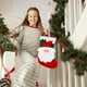 thumbnail image 4 of Uuiauoio Festive Christmas Stocking Gift Bag with Design, Polyester Candy Holder for Children's Holiday Treats, Reusable Decorative Stocking for Tree Decor and Present Exchange, 4 of 7