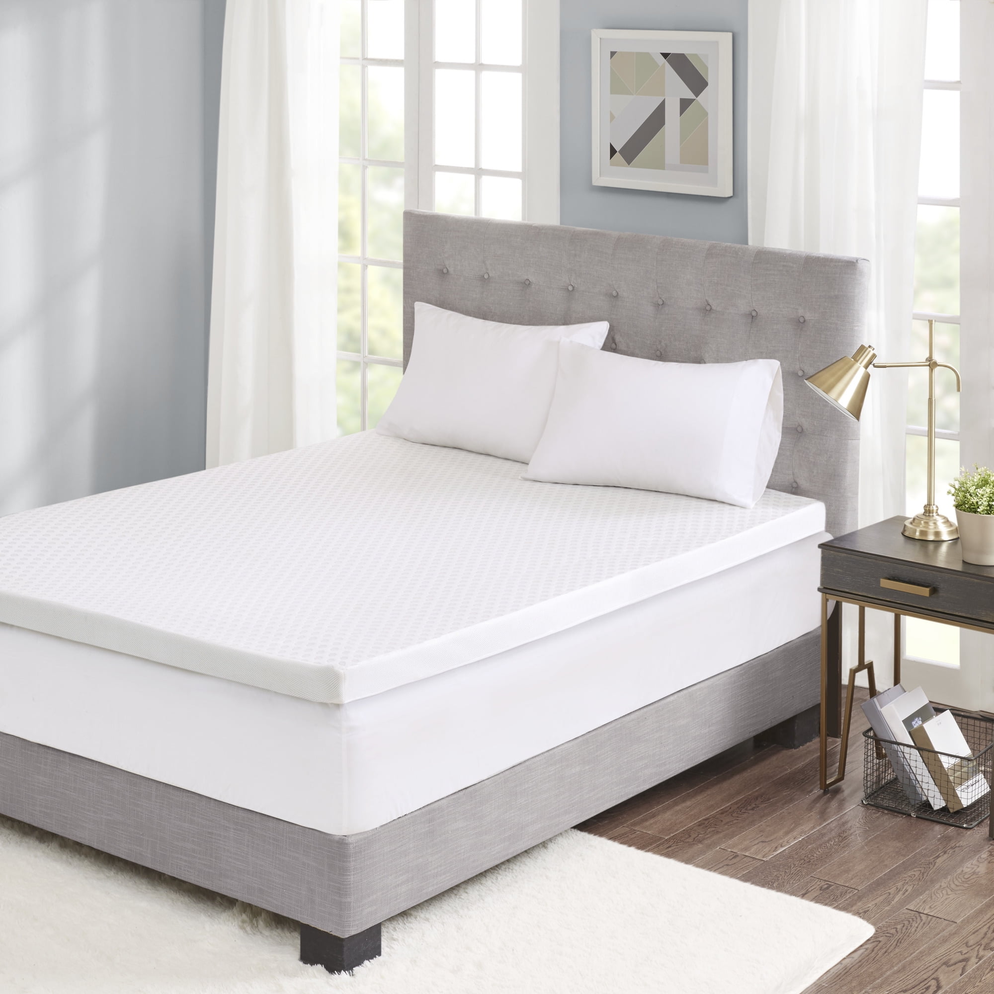 Comfort Classics 3 Gel Memory Foam Mattress Topper With Cooling Cover