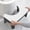 Black & White, variant on Toilet Stool Squat for Adult, Non-Slip Simple Toilet Stool White, 7 Inch Step Assistance Step, Potty Stool Suitable for Shower, Study, Living Room(No Leather)