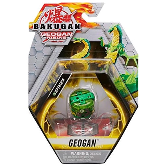 Bakugan Geogan, Viperagon, Geogan Rising Collectible Action Figure and Trading Cards, Kids Toys for Boys