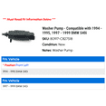 thumbnail image 2 of Washer Pump - Compatible with 1994 - 1995, 1997 - 1999 BMW 540i 1998, 2 of 2