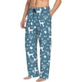 thumbnail image 3 of Kdxio Poodle Dog Print Men's Sleep Pajama Pant Lounge Pants with Pockets, 3 of 8