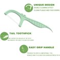 thumbnail image 2 of Saint Rose dual thread dental floss toothpicks - 300 pack, suitable for adult dental floss users, mint flavor, dual clean teeth, dental floss stick toothpick oral tool set, 2 of 5