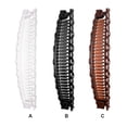 thumbnail image 4 of letairis Griffes de Cheveux Simple Modèle Prop Coiffe Féminine Mode Mariée Mariage Épingle à Cheveux Filles Barrettes Courbe Style Outil Banane Clips Blanc, 4 of 6